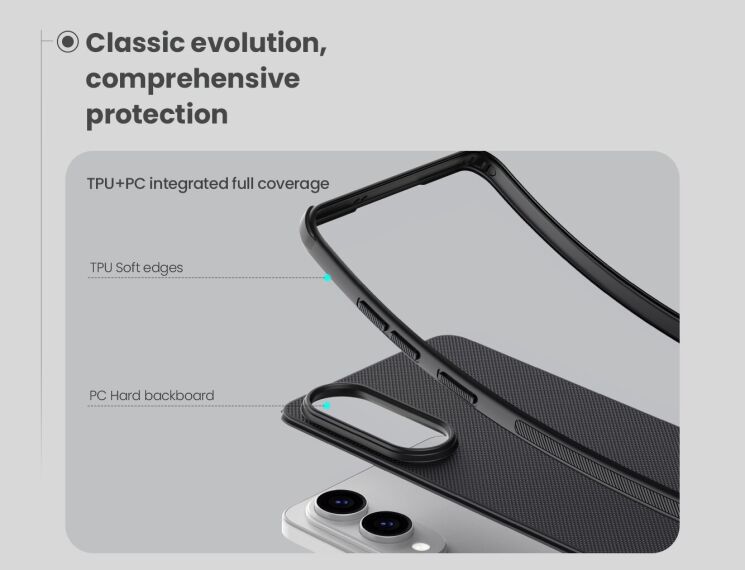 Пластиковый чехол NILLKIN Frosted Shield Pro для Samsung Galaxy S25 Edge (S937) - Black: фото 10 из 21