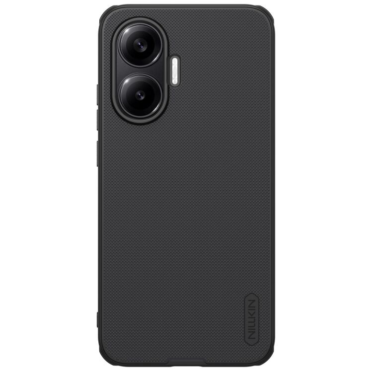Пластиковый чехол NILLKIN Frosted Shield Pro для Xiaomi Poco F7 - Black: фото 1 из 10
