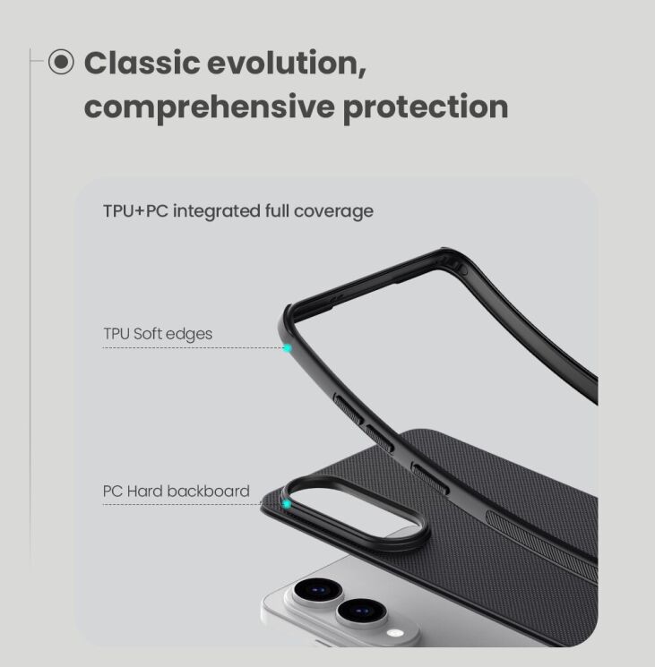 Пластиковий чохол NILLKIN Frosted Shield Pro Magnetic для Samsung Galaxy S25 Edge (S937) - Black: фото 10 з 21