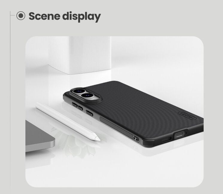 Пластиковий чохол NILLKIN Frosted Shield Pro Magnetic для Samsung Galaxy S25 Edge (S937) - Black: фото 20 з 21