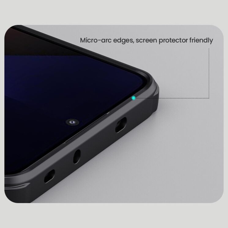 Пластиковий чохол NILLKIN Frosted Shield Pro Magnetic для Xiaomi Poco X7 Pro - Black: фото 13 з 15