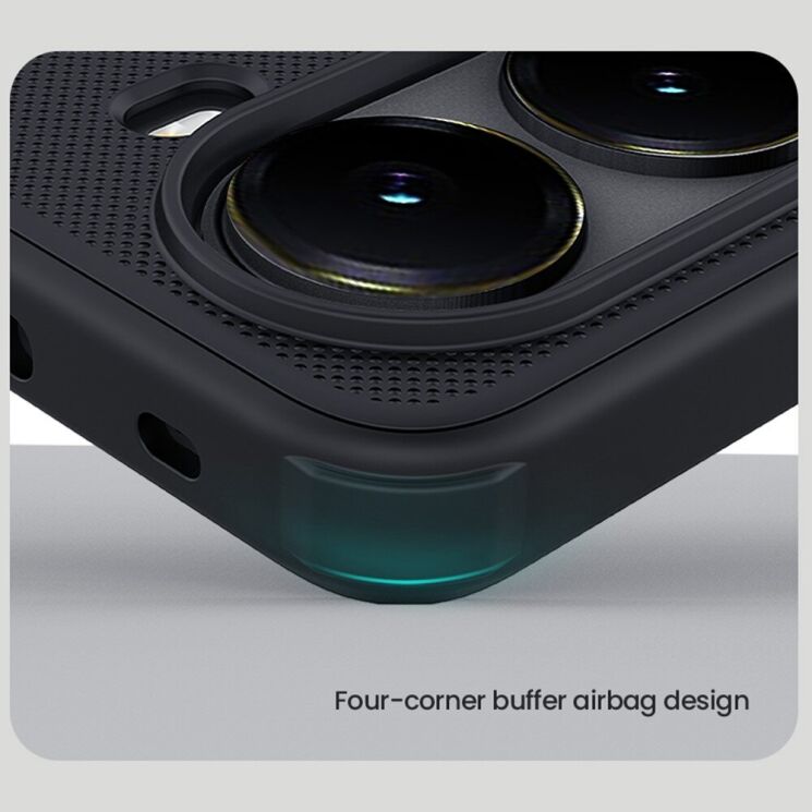 Пластиковий чохол NILLKIN Frosted Shield Pro Magnetic для Xiaomi Poco X7 Pro - Black: фото 8 з 15