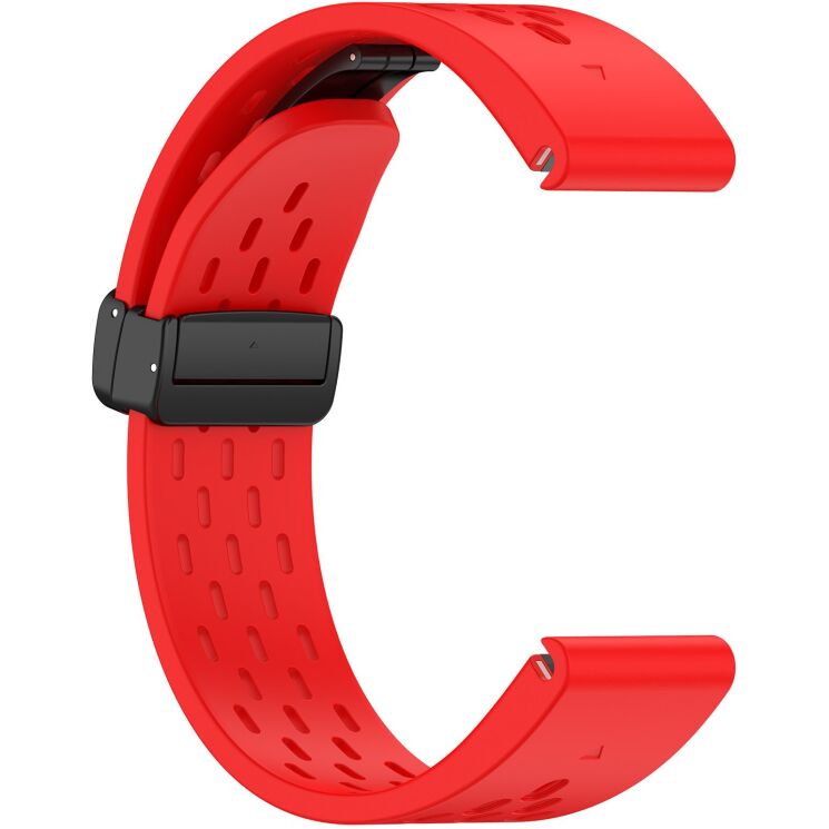 Ремінець Deexe Astra Strap для годинників Garmin з шириною кріплення QuickFit 20mm - Red: фото 3 з 9