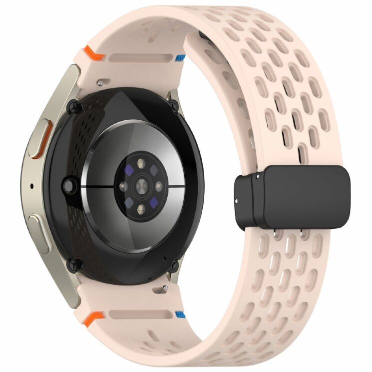 Ремешок Deexe Astra Strap для Samsung Galaxy Watch 4 / 4 Classic / 5 / 5 Pro / 6 / 6 Classic / 7 / FE - Pink: фото 1 из 7