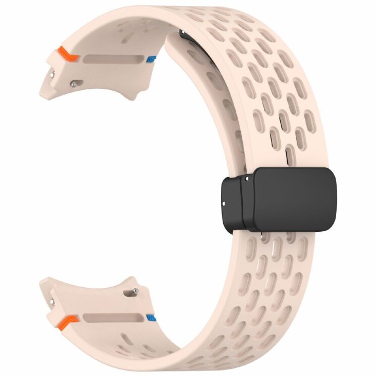 Ремешок Deexe Astra Strap для Samsung Galaxy Watch 4 / 4 Classic / 5 / 5 Pro / 6 / 6 Classic / 7 / FE - Pink: фото 4 из 7