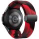 Ремінець Deexe Aurora Strap для Samsung Galaxy Watch 4 / 4 Classic / 5 / 5 Pro / 6 / 6 Classic / 7 / FE - Black / Red (358120BR). Фото 1 з 8