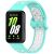 Ремешок Deexe Dot Color для Samsung Galaxy Fit 3 - Teal / White: фото 1 из 7