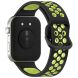 Ремінець Deexe Dual Color для Huawei Watch Fit 3 - Black / Lime (357105). Фото 1 з 7