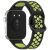 Ремешок Deexe Dual Color для Huawei Watch Fit 3 - Black / Lime: фото 1 из 7