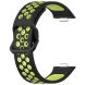 Ремінець Deexe Dual Color для Huawei Watch Fit 3 - Black / Lime (357105). Фото 2 з 7