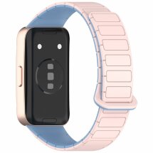 Ремешок Deexe Flexible Fit для Huawei Band 8 / 9 / 10 - Pink / Blue: фото 1 из 6