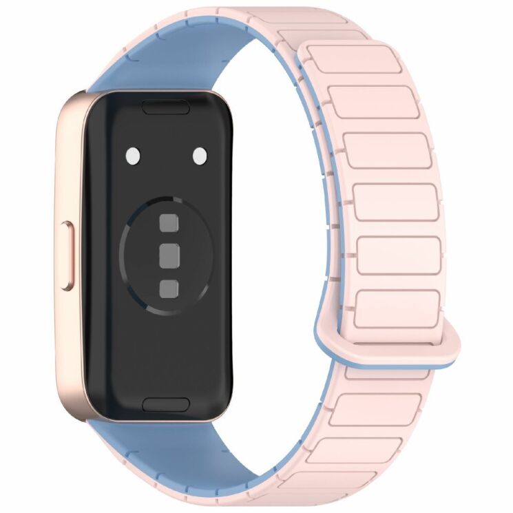 Ремешок Deexe Flexible Fit для Huawei Band 8 / 9 / 10 - Pink / Blue: фото 1 из 6