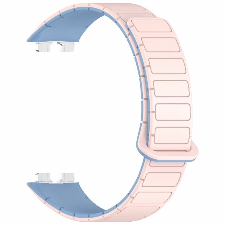 Ремешок Deexe Flexible Fit для Huawei Band 8 / 9 / 10 - Pink / Blue: фото 3 из 6
