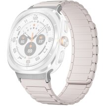 Ремінець Deexe Flexible Fit для Samsung Galaxy Watch Ultra (47mm) / Ultra (2025) - White / Silver: фото 1 з 2