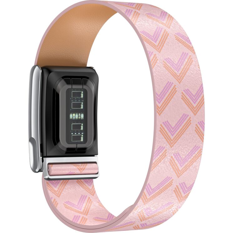 Ремешок Deexe Leather Pattern для WHOOP 5.0 / MG - Pink: фото 2 из 8