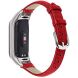 Ремешок Deexe Leather Strap для Xiaomi Mi Smart Band 8 / 9 - Red (326017R). Фото 1 из 5