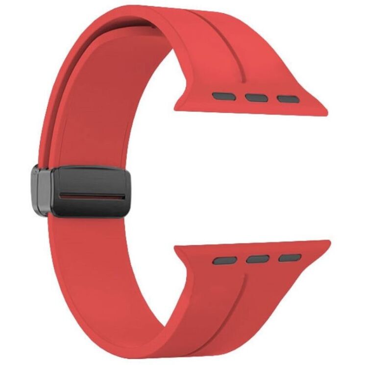 Ремінець Deexe Magnetic Braselet для Apple Watch 42 (Series 10) / 41 / 40 / SE 40 / 38 - Red: фото 3 з 8