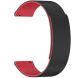 Ремешок Deexe Magnetic Silicone Strap для Huawei Watch GT 3 (42mm) - Black / Red (895446BR). Фото 2 из 5