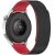 Ремешок Deexe Magnetic Silicone Strap для Huawei Watch GT 3 (42mm) - Black / Red: фото 1 из 5