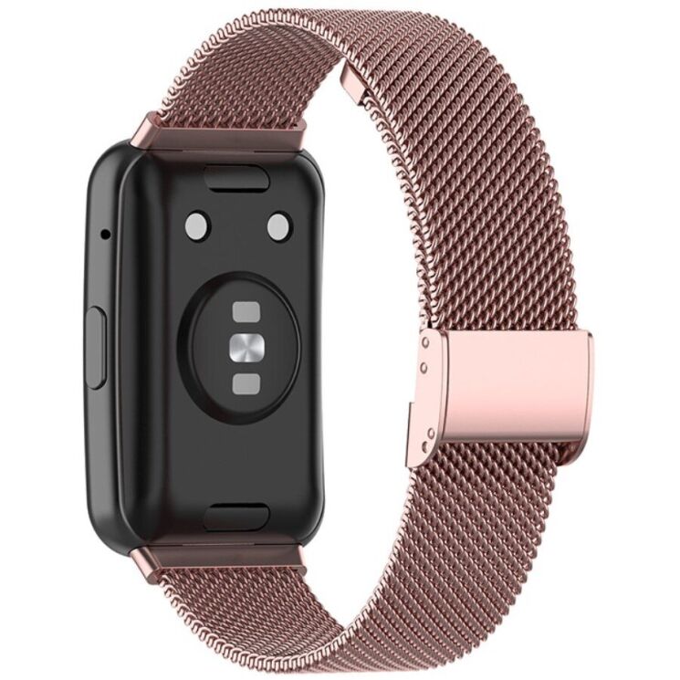 Ремінець Deexe Milanese Bracelet для Huawei Watch Fit - Rose Pink: фото 1 з 12
