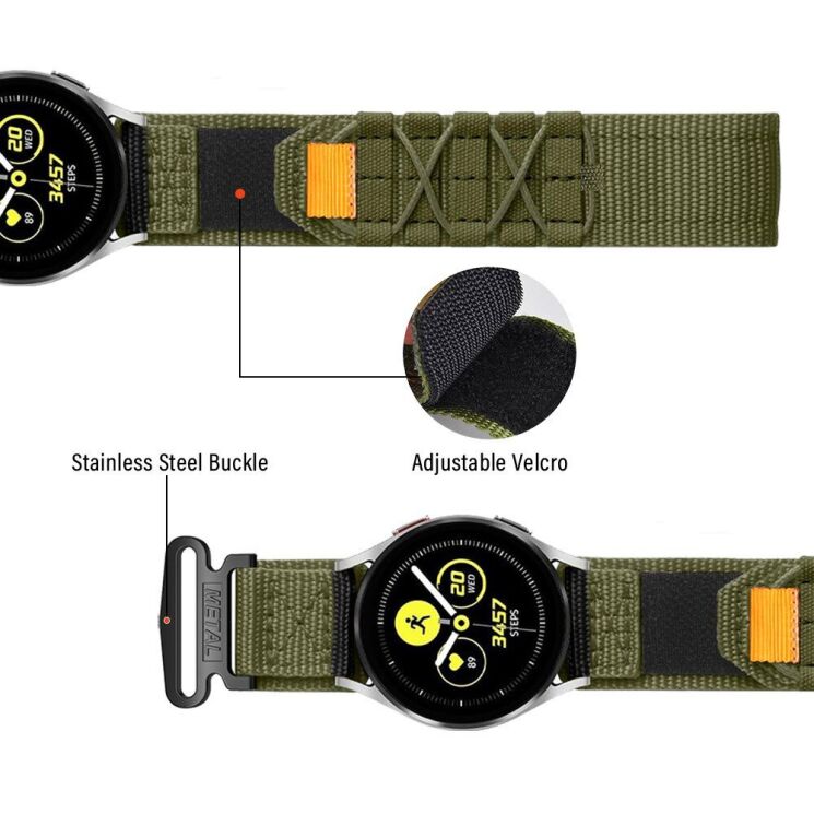 Ремешок Deexe Military для часов с шириной крепления 22мм - Blue: фото 2 из 8