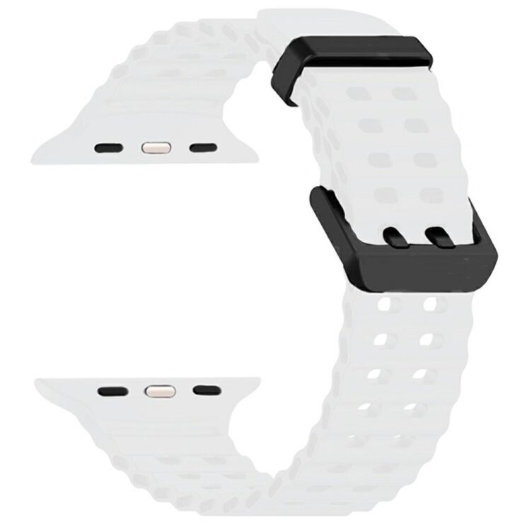 Ремешок Deexe Ocean Strap для Apple Watch 46 / 45 / 44 / SE 44 / 42 (Series 1-3) / Ultra / Ultra 2 - White: фото 1 из 1