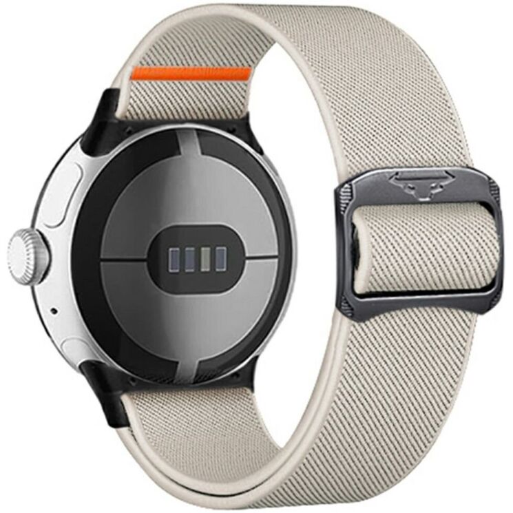 Ремешок Deexe Orbit Flex для Google Pixel Watch / Watch 2 / Watch 3 (41mm) - Starlight: фото 1 из 4