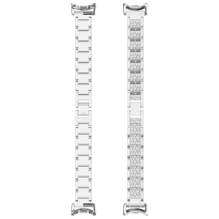 Ремешок Deexe Shine Fit для Xiaomi Mi Smart Band 8 / 9 - Silver: фото 5 из 9