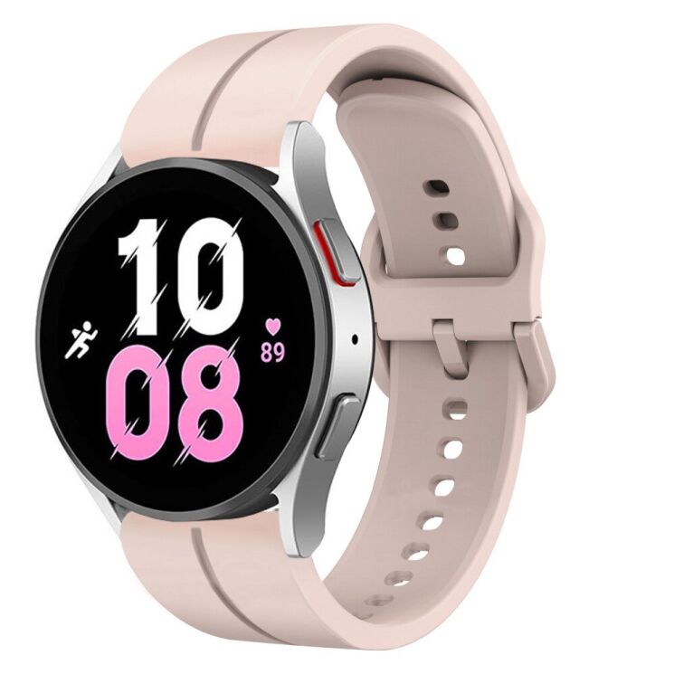 Ремінець Deexe Soft Line для годинників з шириною кріплення 20мм - Light Pink: фото 1 з 5