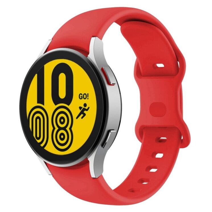Ремінець Deexe Soft Silicone для Samsung Galaxy Watch 5 (40/44mm) / 5 Pro (45mm) - Red: фото 1 з 3