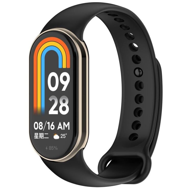 Ремешок Deexe Soft Silicone для Xiaomi Mi Smart Band 8 / 9 - Black: фото 2 из 5
