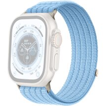 Ремешок Deexe Soft Weave для Apple Watch 49 / 46 / 45 / 44 / SE 44 / 42 (Series 1-3) / Ultra / Ultra 2 / Ultra 3 - Baby Blue: фото 1 из 5