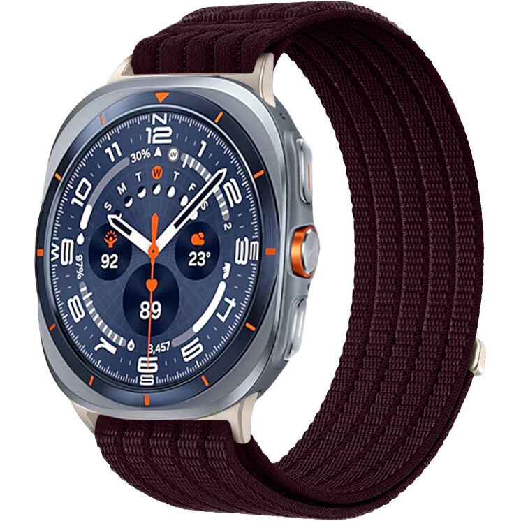 Ремешок Deexe Soft Weave для Samsung Galaxy Watch Ultra (47mm) / Ultra (2025) - Smoky Purple (387805DV) Ремешок Deexe Soft Weave для Samsung Galaxy Watch Ultra (47mm) / Ultra (2025) - Smoky Purple: фото 2 из 5