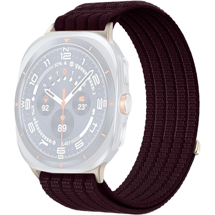 Ремешок Deexe Soft Weave для Samsung Galaxy Watch Ultra (47mm) / Ultra (2025) - Smoky Purple (387805DV) Ремешок Deexe Soft Weave для Samsung Galaxy Watch Ultra (47mm) / Ultra (2025) - Smoky Purple: фото 1 из 5
