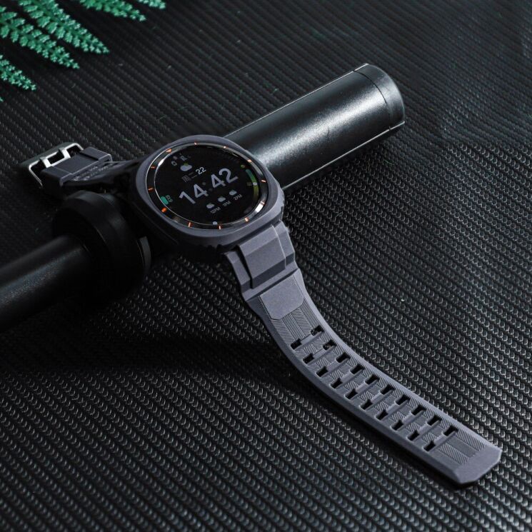 Ремешок Deexe Solid Color для Samsung Galaxy Watch Ultra (47mm) - Army Green: фото 7 из 8