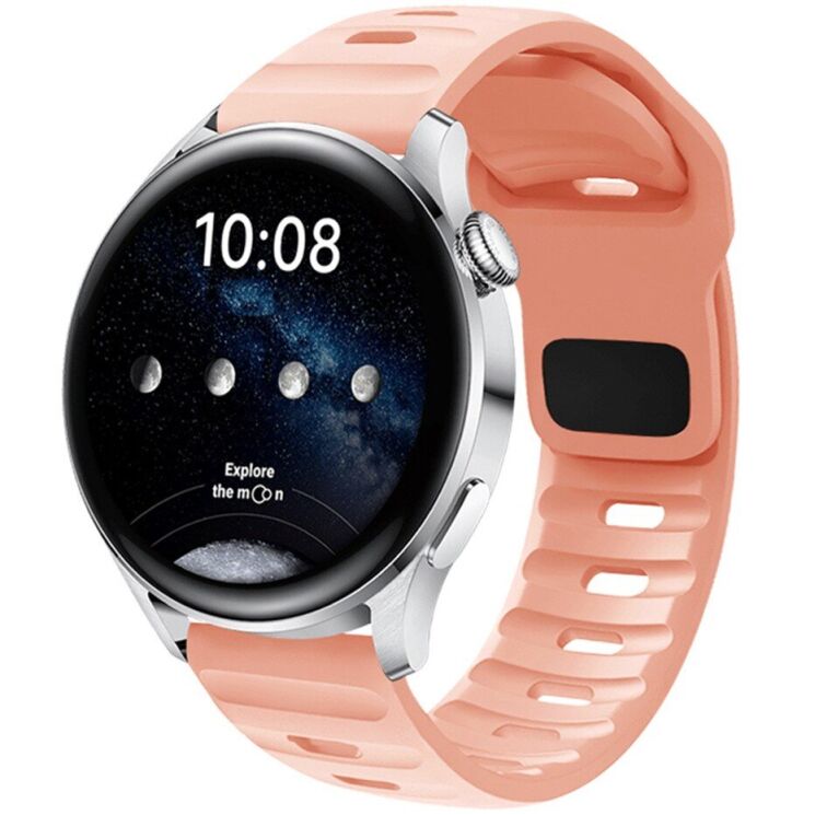 Ремінець Deexe Sport Band для годинників з шириною кріплення 22 мм - Pink: фото 2 з 2