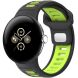 Ремешок Deexe Sport Design для Google Pixel Watch 3 (45mm) - Black / Lime (380704F). Фото 2 из 6