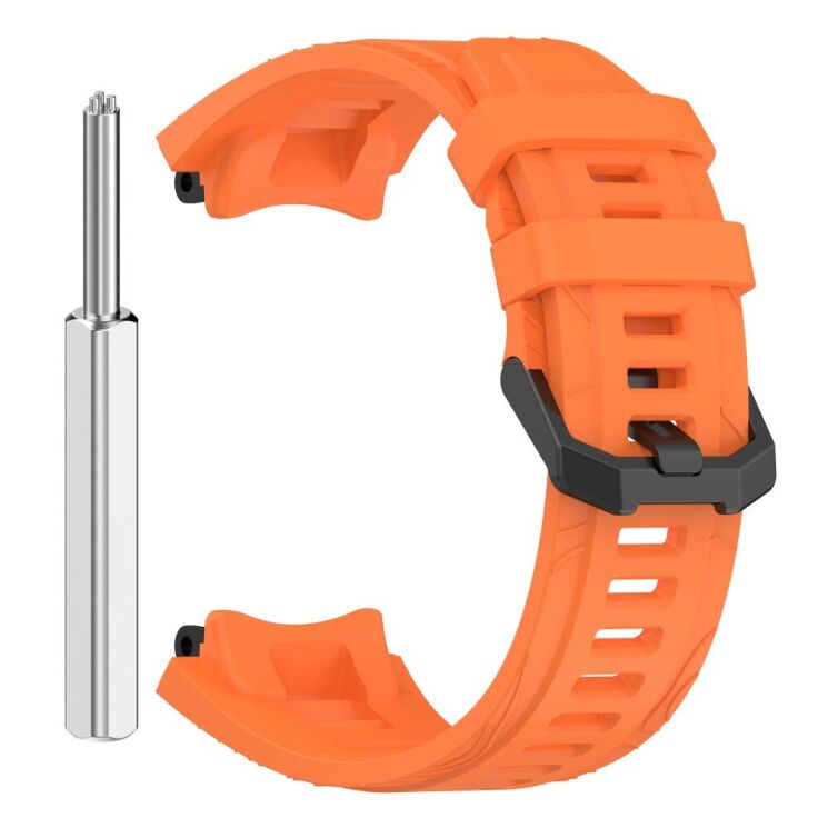 Ремінець Deexe Sport Series для Xiaomi Amazfit T-ReX 3 - Orange: фото 4 з 9