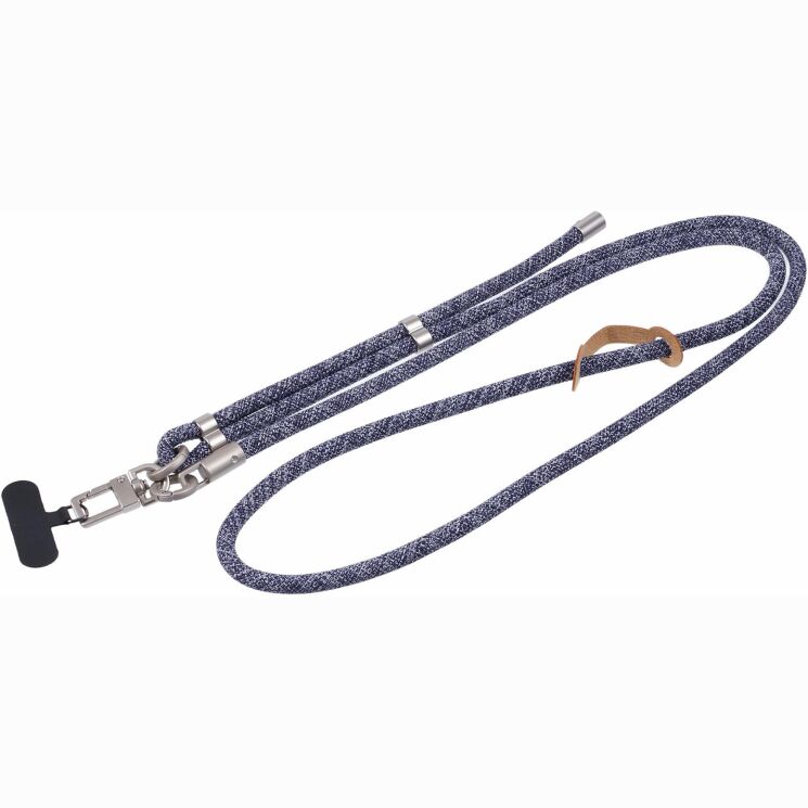 Ремінець для смартфона Deexe Crossbody Strap - Blue / White (983028LW) Ремінець для смартфона Deexe Crossbody Strap - Blue / White: фото 1 з 5