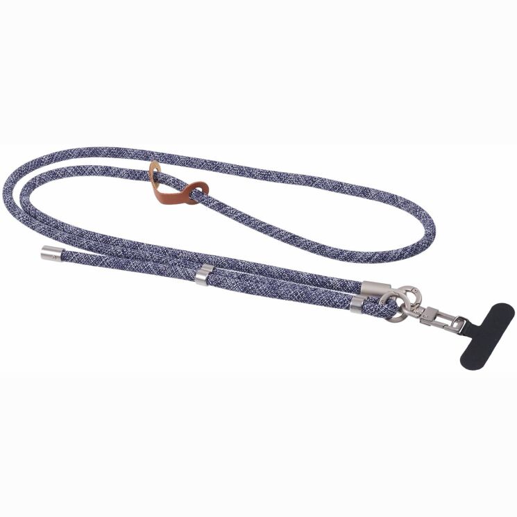 Ремінець для смартфона Deexe Crossbody Strap - Blue / White (983028LW) Ремінець для смартфона Deexe Crossbody Strap - Blue / White: фото 2 з 5