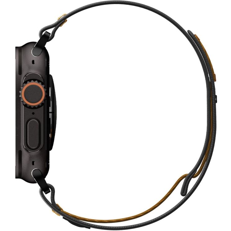 Ремешок Spigen Athlex Air 2 для Apple Watch 46 / 45 / 44 / SE 44 / 42 (Series 1-3) / Ultra / Ultra 2 / Ultra 3 (AMP10607) - Black / Orange: фото 11 из 18