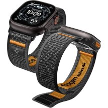 Ремінець Spigen Athlex Air 2 для Apple Watch 46 / 45 / 44 / SE 44 / 42 (Series 1-3) / Ultra / Ultra 2 / Ultra 3 (AMP10607) - Black / Orange: фото 1 з 18