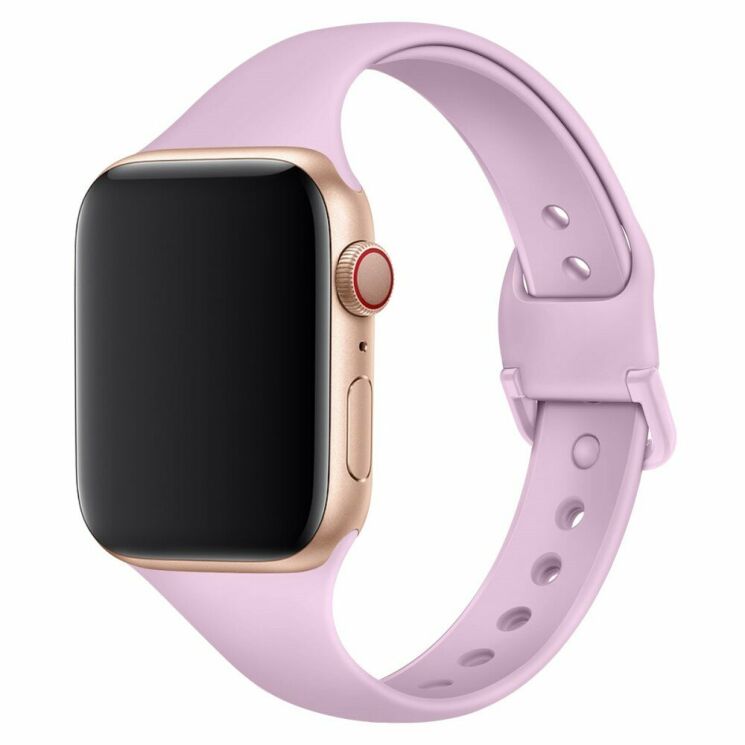 Ремешок UniCase Silicone Strap для Apple Watch 42 (Series 10) / 41 / 40 / SE 40 / 38 - Light Purple: фото 1 из 5