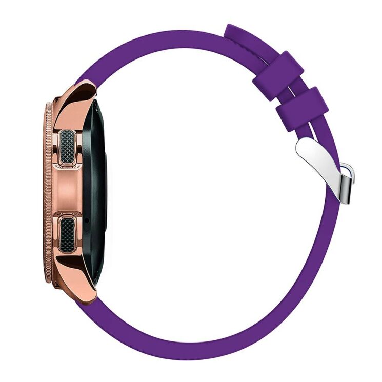 Ремешок UniCase Twill Texture для Samsung Galaxy Watch 42mm / Watch 3 41mm - Purple: фото 4 из 6