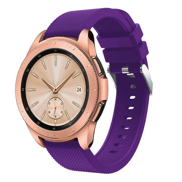 Ремешок UniCase Twill Texture для Samsung Galaxy Watch 42mm / Watch 3 41mm - Purple: фото 1 из 6