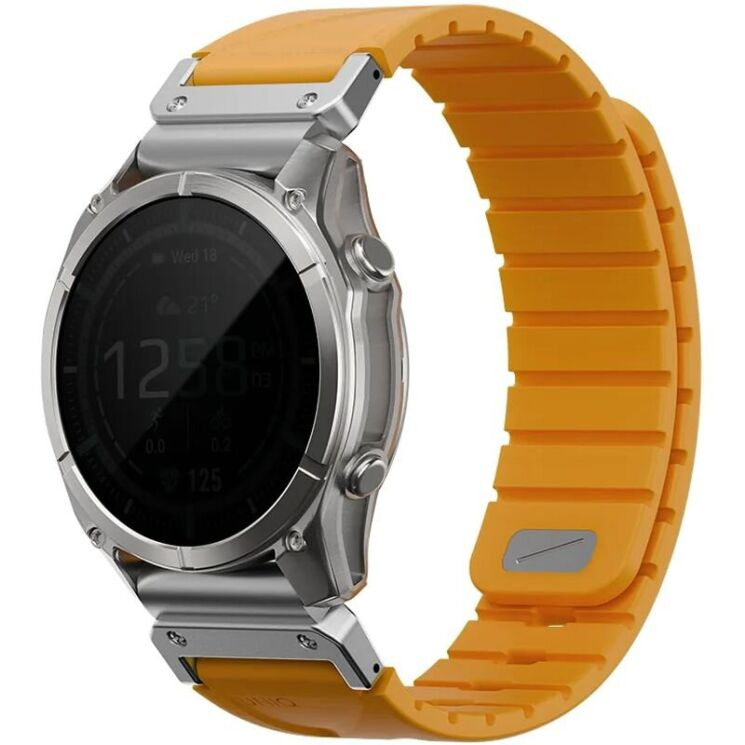 Ремешок UNIQ Fluo для часов Garmin c креплением Quick Fit 22mm (UNIQ-22MM-FLUOPORG) - Orange (271434O) Ремешок UNIQ Fluo для часов Garmin c креплением Quick Fit 22mm (UNIQ-22MM-FLUOPORG) - Orange: фото 2 из 10
