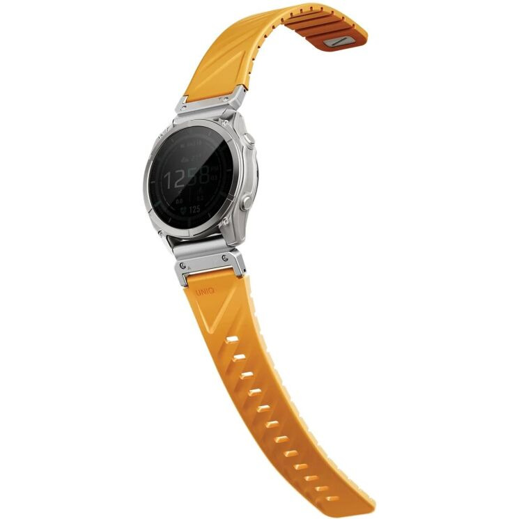 Ремешок UNIQ Fluo для часов Garmin c креплением Quick Fit 22mm (UNIQ-22MM-FLUOPORG) - Orange (271434O) Ремешок UNIQ Fluo для часов Garmin c креплением Quick Fit 22mm (UNIQ-22MM-FLUOPORG) - Orange: фото 4 из 10