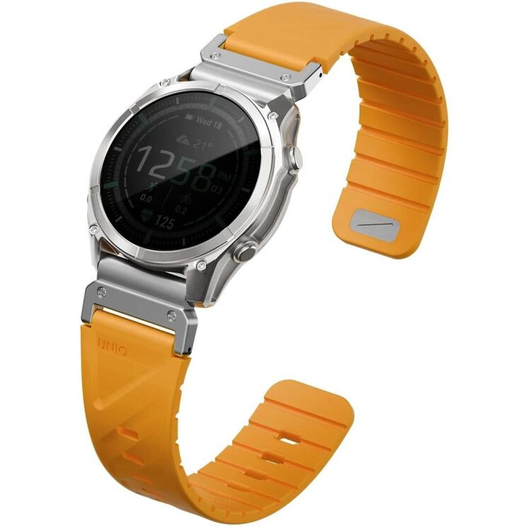 Ремешок UNIQ Fluo для часов Garmin c креплением Quick Fit 22mm (UNIQ-22MM-FLUOPORG) - Orange (271434O) Ремешок UNIQ Fluo для часов Garmin c креплением Quick Fit 22mm (UNIQ-22MM-FLUOPORG) - Orange: фото 3 из 10
