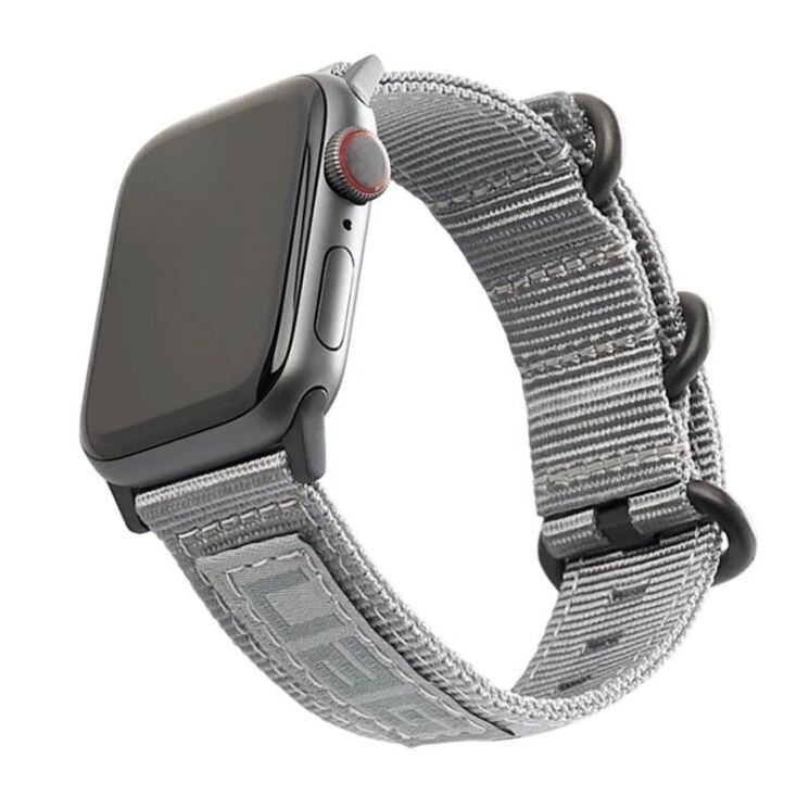 Ремінець URBAN ARMOR GEAR Nato Strap для Apple Watch 42 (Series 10/11) / 41 / 40 / SE 40 / 38 (19149C114030) - Gray: фото 1 з 5