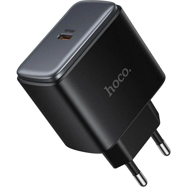 Мережевий зарядний пристрій Hoco C159A Upgrade PD65W (Type-C) - Black: фото 3 з 8